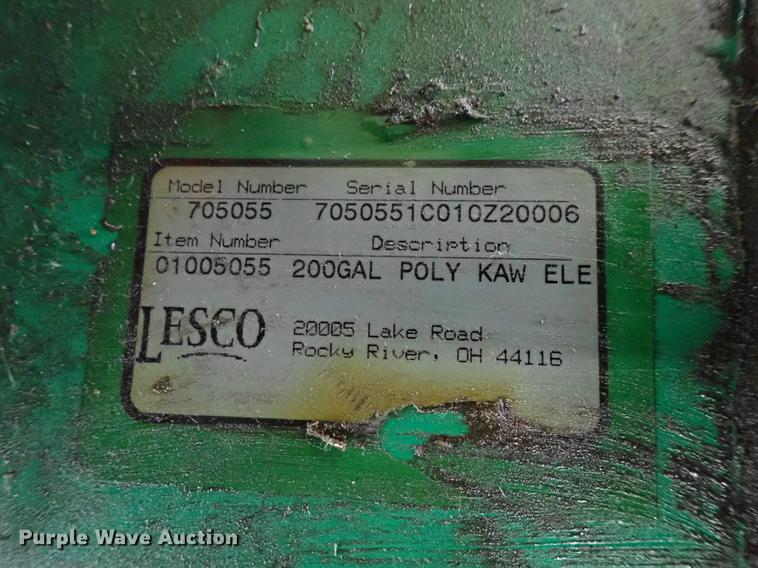 image for item FH9660 Lesco spray tank