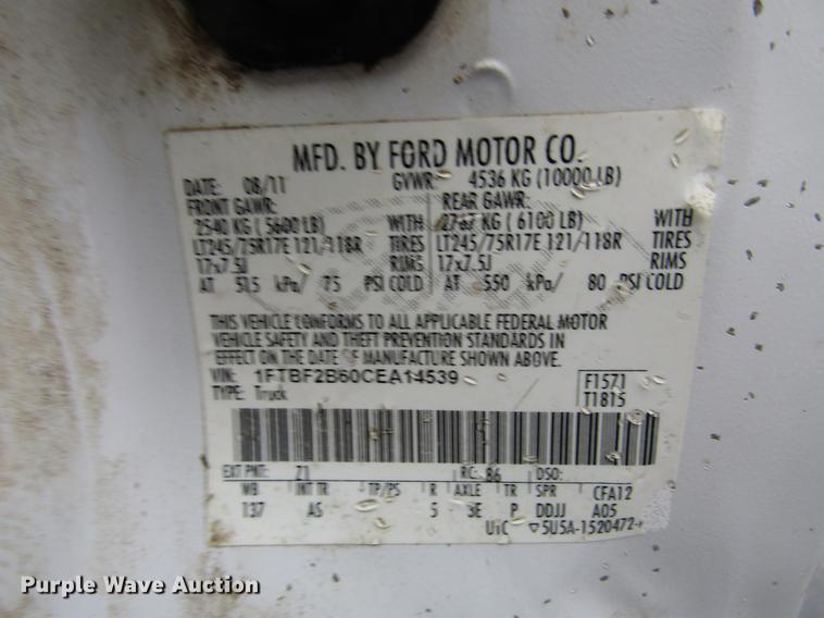 image for item FJ9618 2012 Ford F250 Super Duty pickup truck