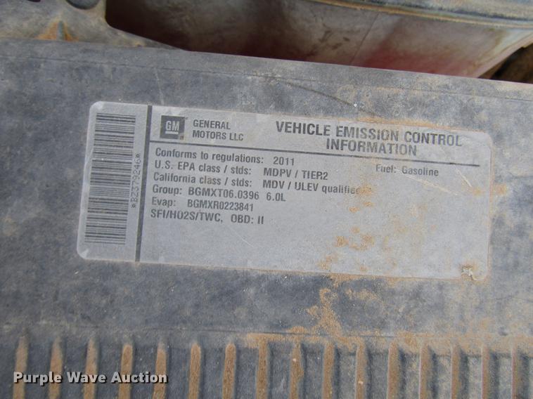 image for item FO9259 2011 Chevrolet Silverado 2500HD Ext. Cab utility bed pickup truck