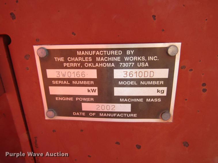 image for item FO9261 2002 Ditch Witch 3610 trencher