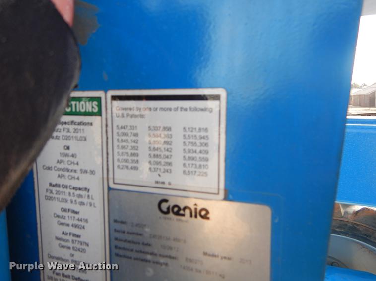 image for item FQ9565 2013 Genie Z45/25J boom lift