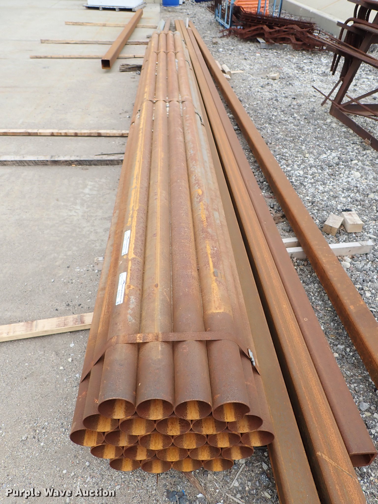 (24) steel pipes in Wichita, KS Item FH9702 sold Purple Wave