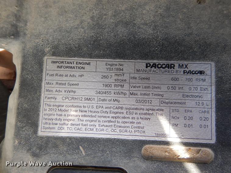 image for item DC0198 2013 Peterbilt 365 roll off truck