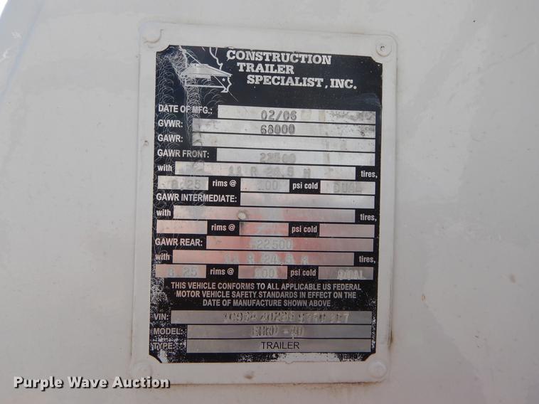 image for item DC0199 2006 CTSI EHRD40 end dump trailer