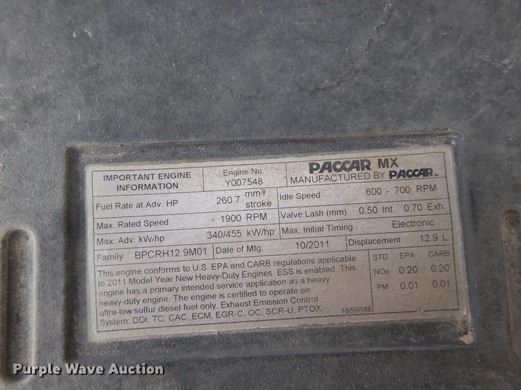 image for item DC0202 2012 Peterbilt 365 roll off truck