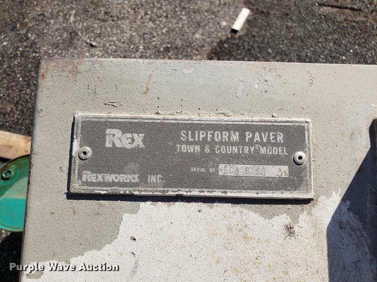image for item DD3971 Rex Town & Country slipform paver