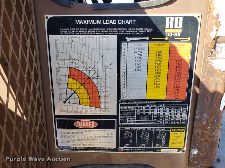 image for item DD3975 1987 Ford F800 crane truck