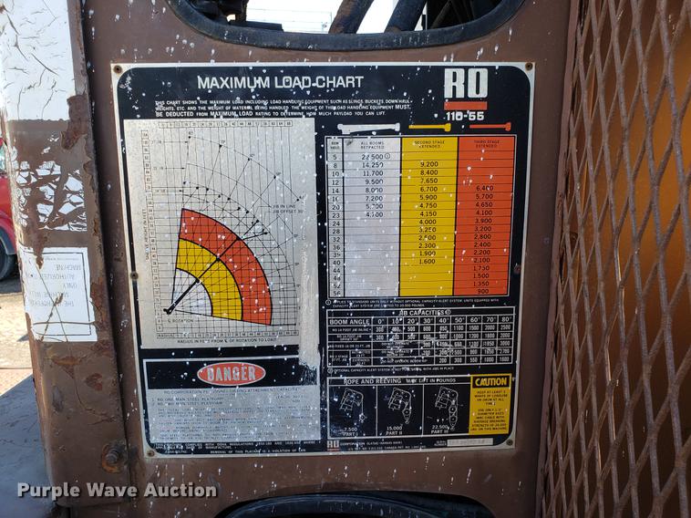 image for item DD3975 1987 Ford F800 crane truck