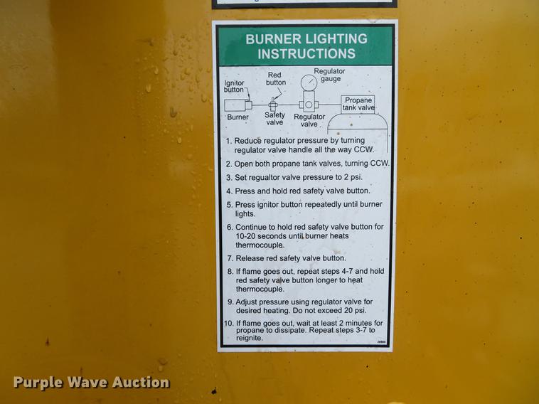 image for item DG3840 2016 Weiler TT250 asphalt tack distributor trailer