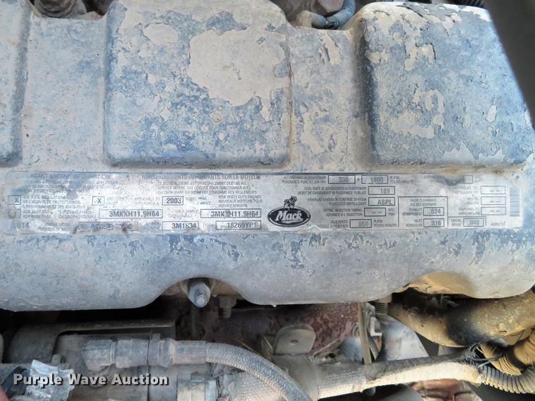 image for item DG3849 2004 Mack CX612 dump truck