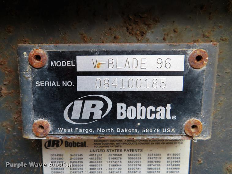 image for item DG3857 Bobcat V-blade 96 skid steer snow plow