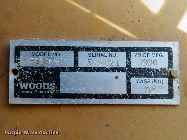 image for item DG3858 1996 Woods RB1010 blade
