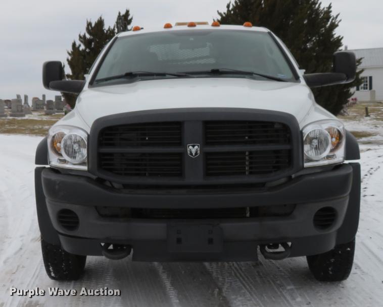 image for item DG3869 2008 Dodge Ram 5500HD utility truck with crane