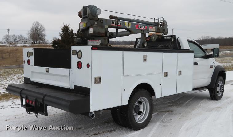 image for item DG3869 2008 Dodge Ram 5500HD utility truck with crane