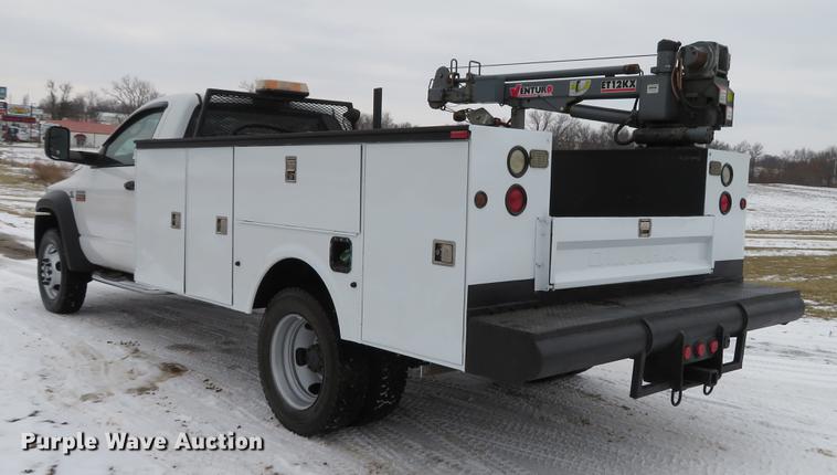image for item DG3869 2008 Dodge Ram 5500HD utility truck with crane