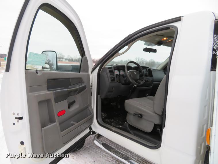 image for item DG3869 2008 Dodge Ram 5500HD utility truck with crane