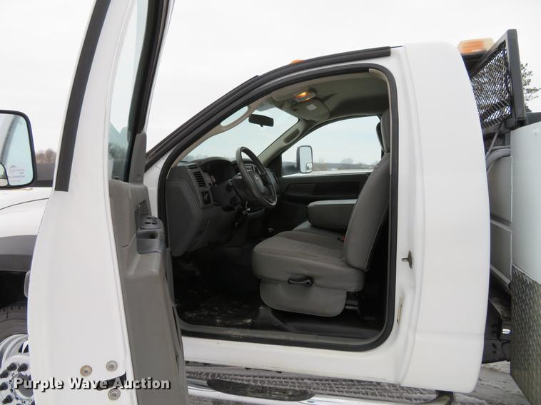image for item DG3869 2008 Dodge Ram 5500HD utility truck with crane
