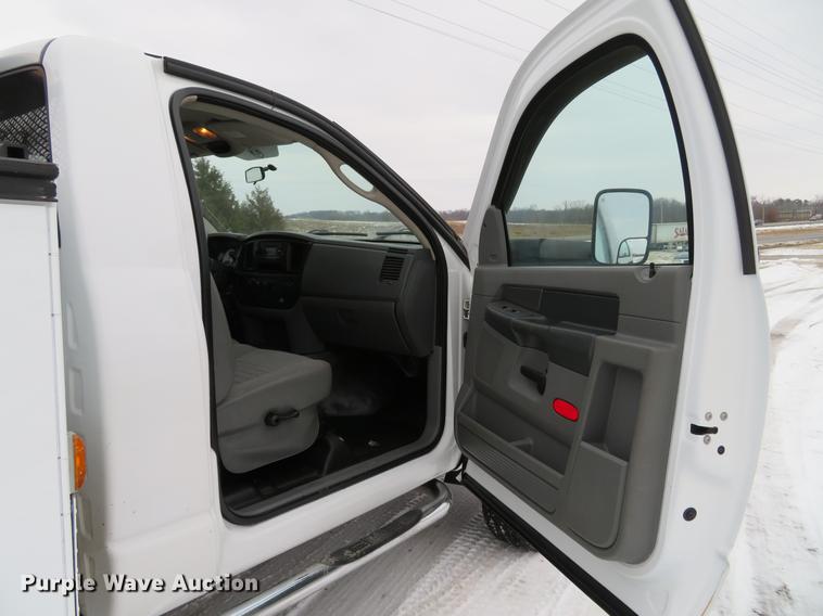 image for item DG3869 2008 Dodge Ram 5500HD utility truck with crane