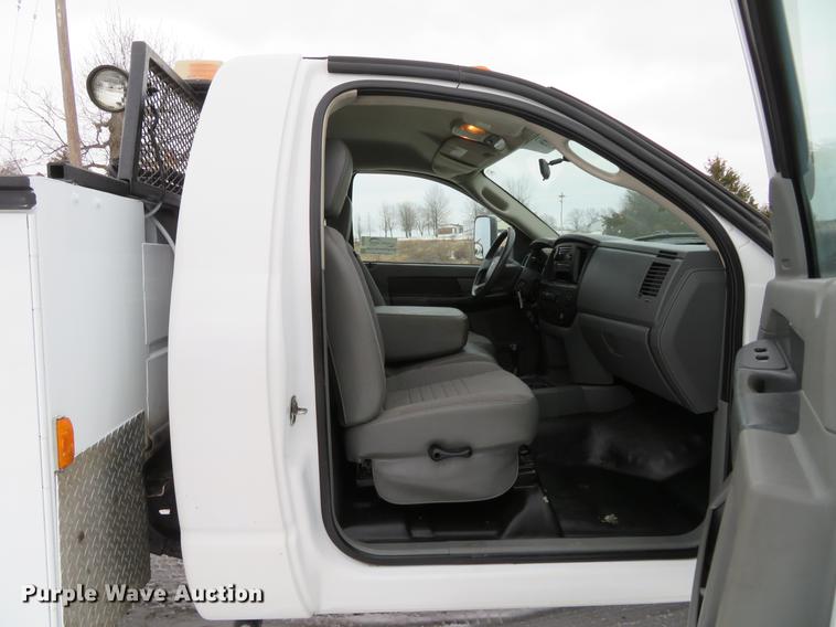 image for item DG3869 2008 Dodge Ram 5500HD utility truck with crane