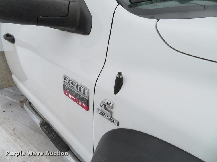image for item DG3869 2008 Dodge Ram 5500HD utility truck with crane