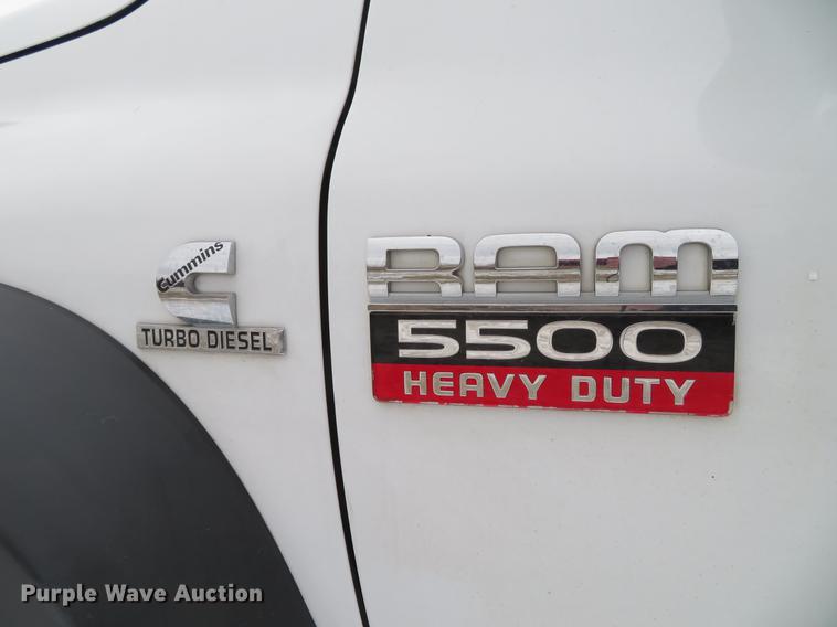 image for item DG3869 2008 Dodge Ram 5500HD utility truck with crane