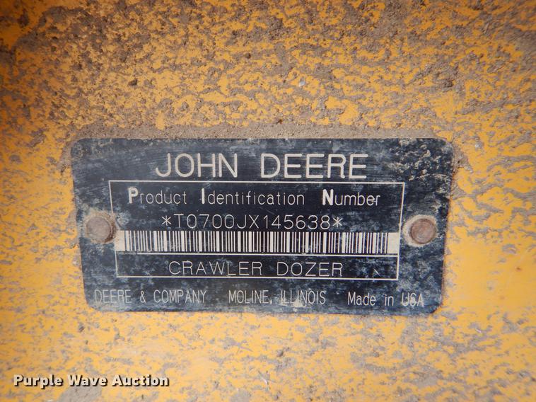 image for item DY9223 2007 John Deere 700J XLT dozer
