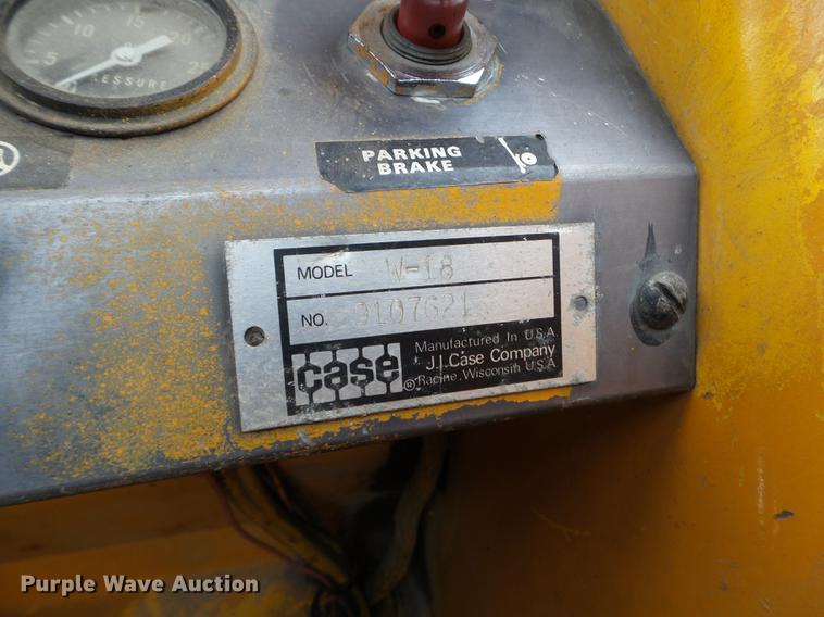 image for item EW9946 1971 Case W18 wheel loader