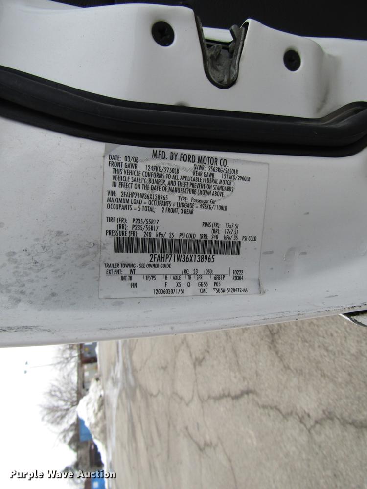 image for item DB6799 2006 Ford Crown Victoria Police Interceptor