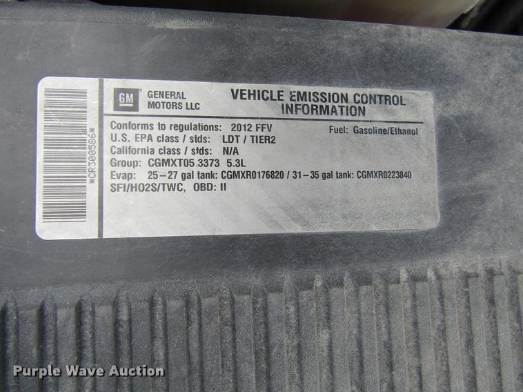 image for item DB6803 2012 Chevrolet Tahoe Police SUV