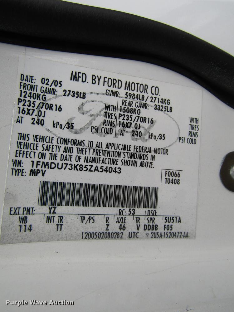 image for item DB6804 2005 Ford Explorer SUV