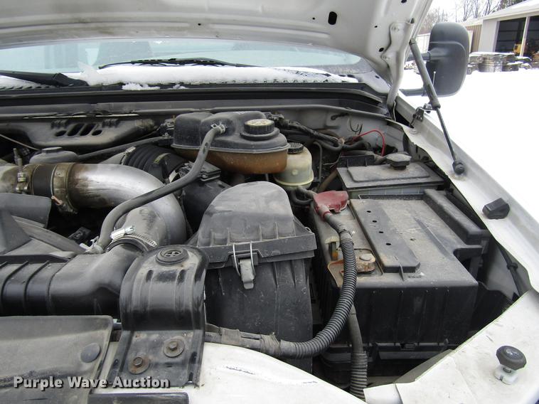 image for item DB6835 2004 Ford F350 Super Duty Crew Cab utility bed pickup truck