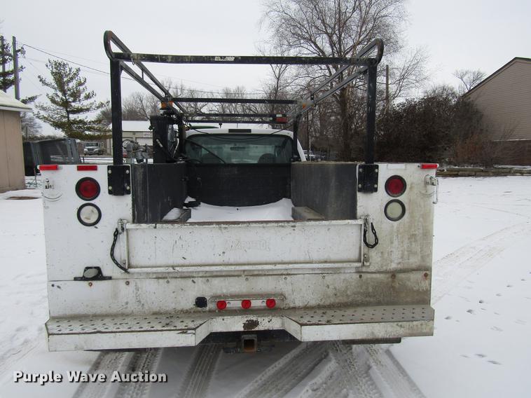 image for item DB6835 2004 Ford F350 Super Duty Crew Cab utility bed pickup truck