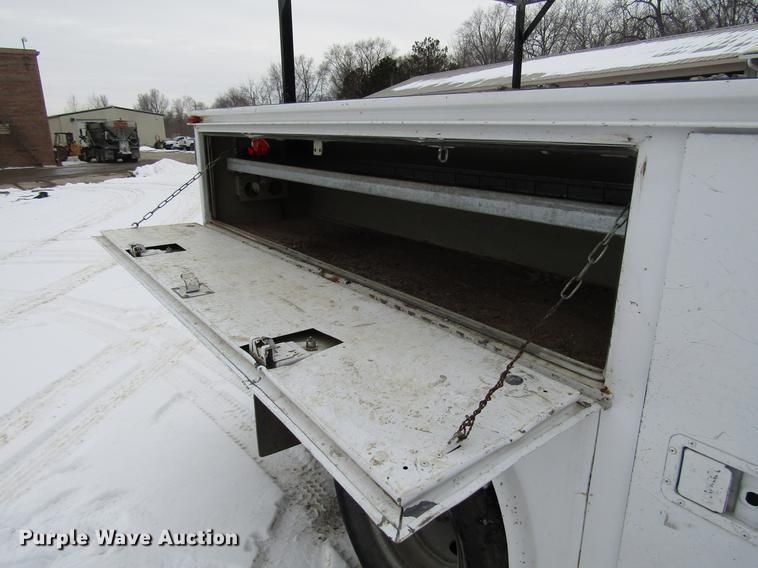 image for item DB6835 2004 Ford F350 Super Duty Crew Cab utility bed pickup truck