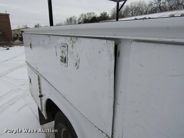 image for item DB6835 2004 Ford F350 Super Duty Crew Cab utility bed pickup truck