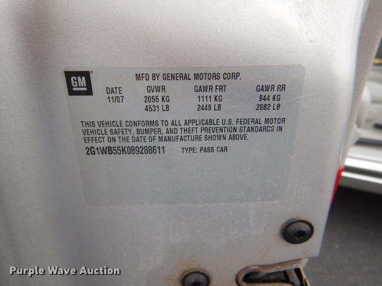 image for item DE0132 2008 Chevrolet Impala LS