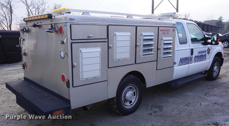 image for item DE3393 2012 Ford F350 Super Duty SuperCab animal control pickup truck