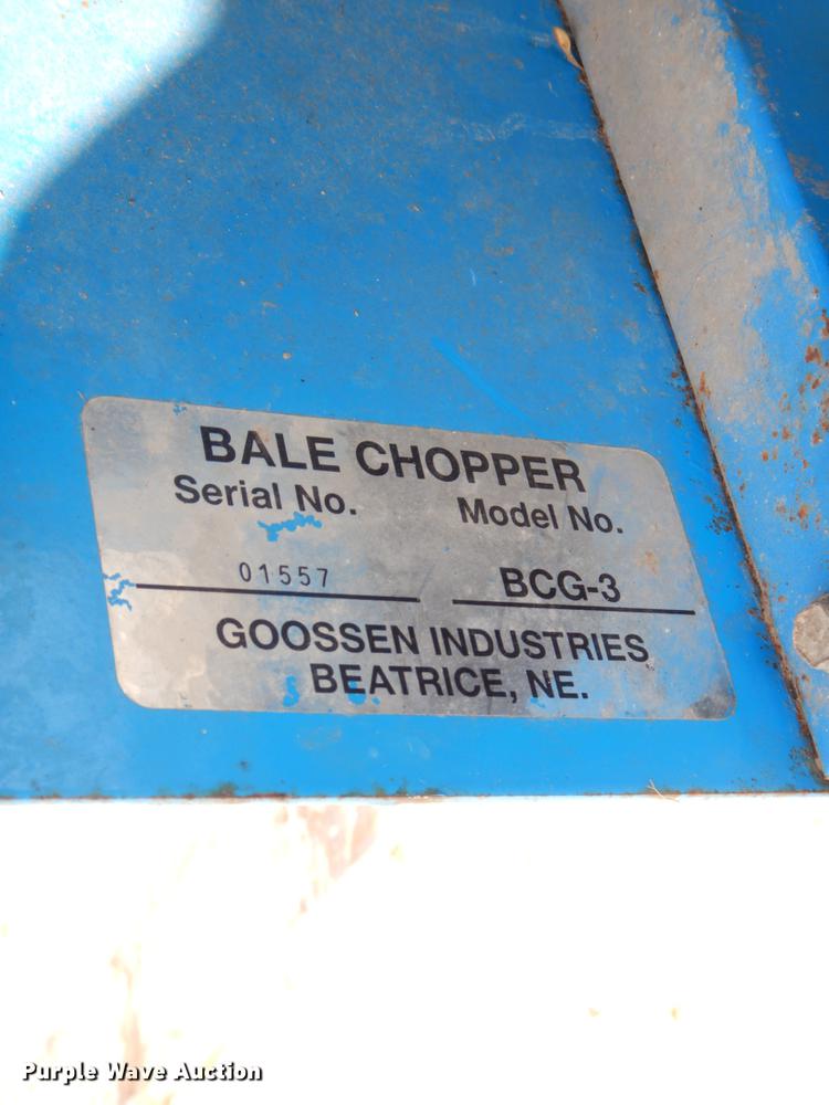 image for item DE6019 Goosen BCG-3 bale chopper