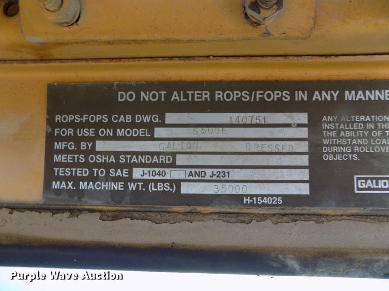 image for item DG3342 Galion S500E motor grader