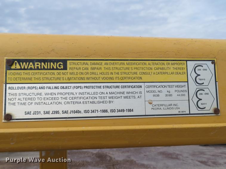 image for item DG3883 1993 Caterpillar 953B track loader