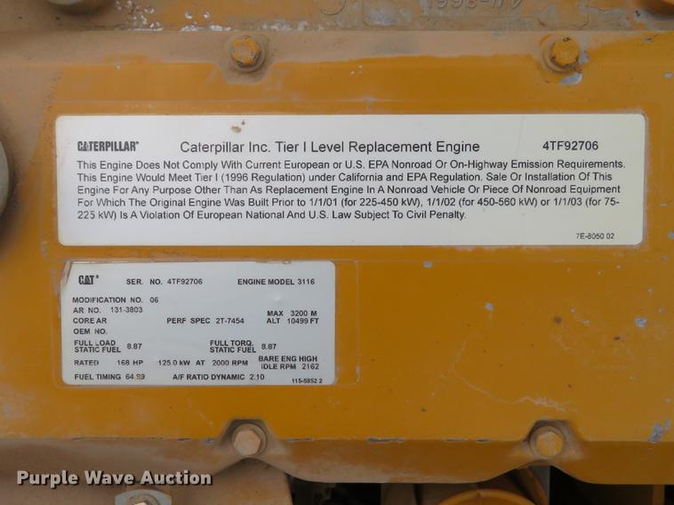 image for item DG3884 1999 Caterpillar 325B L excavator