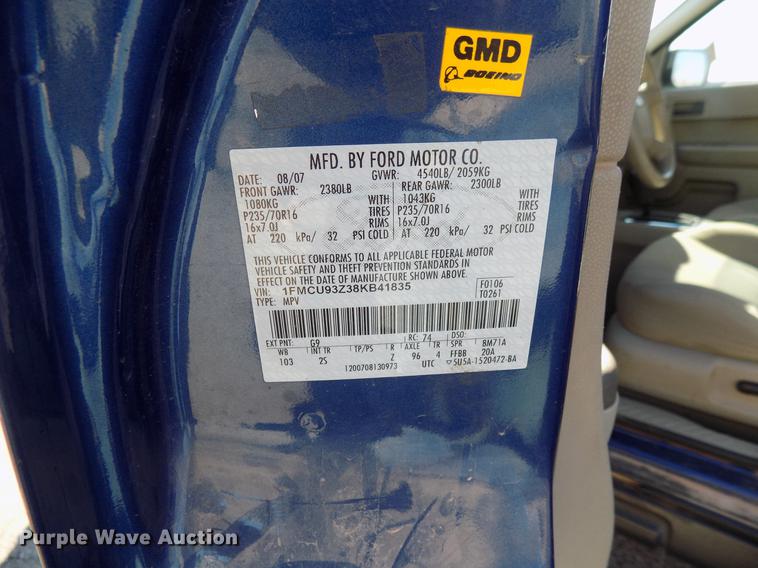 image for item FG9053 2008 Ford Escape SUV