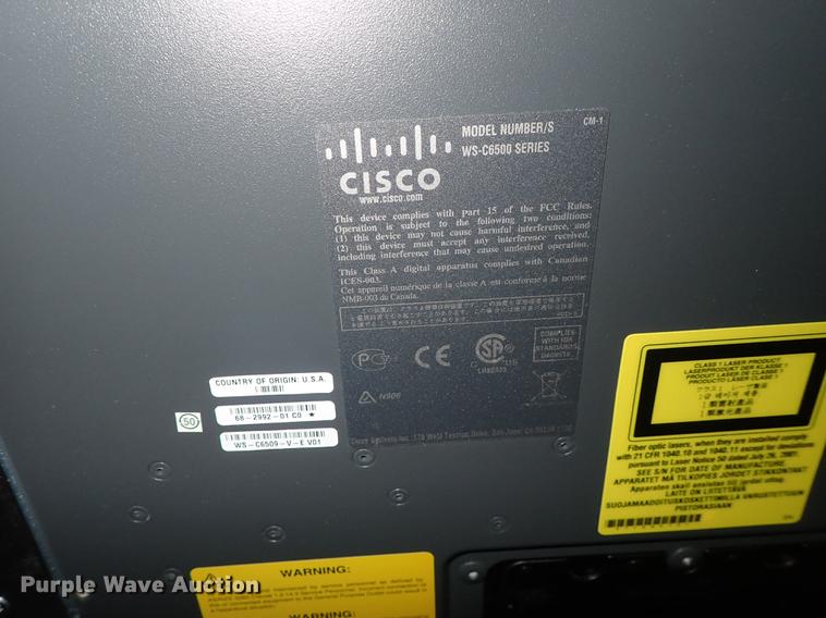 image for item FL9589 Cisco WS-C6500 network switch