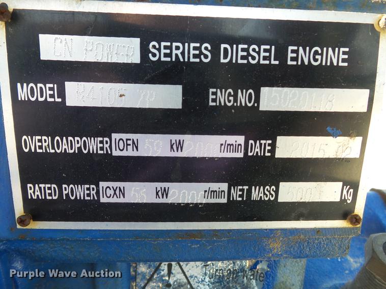 image for item CD9567 2015 CN 4105ZP irrigation power unit