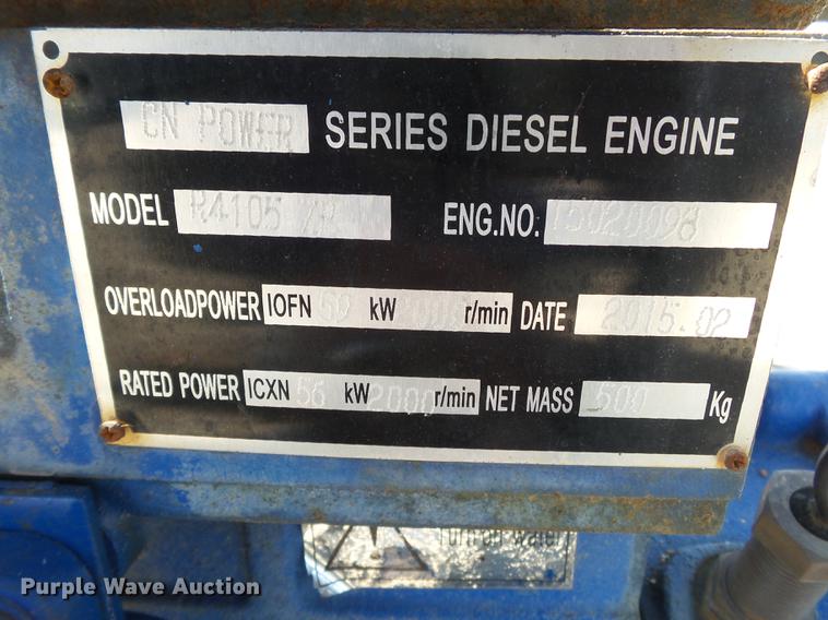 image for item CD9570 2015 CN 4105ZP irrigation power unit