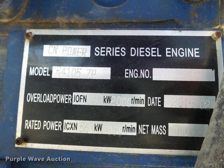 image for item CD9571 2015 CN 4105ZP irrigation power unit