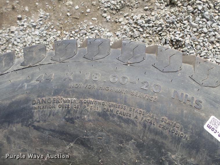 image for item CD9590 (2) Titan 44x18.00-20 NHS tires and wheels
