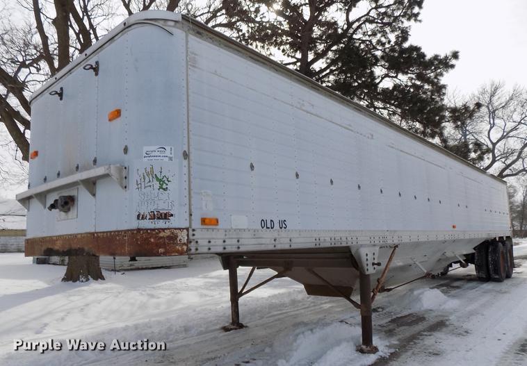 image for item DE7608 1980 Timpte double hopper bottom grain trailer