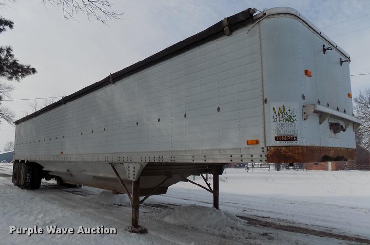 image for item DE7608 1980 Timpte double hopper bottom grain trailer