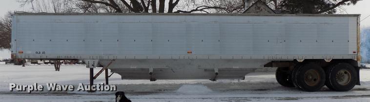 image for item DE7608 1980 Timpte double hopper bottom grain trailer