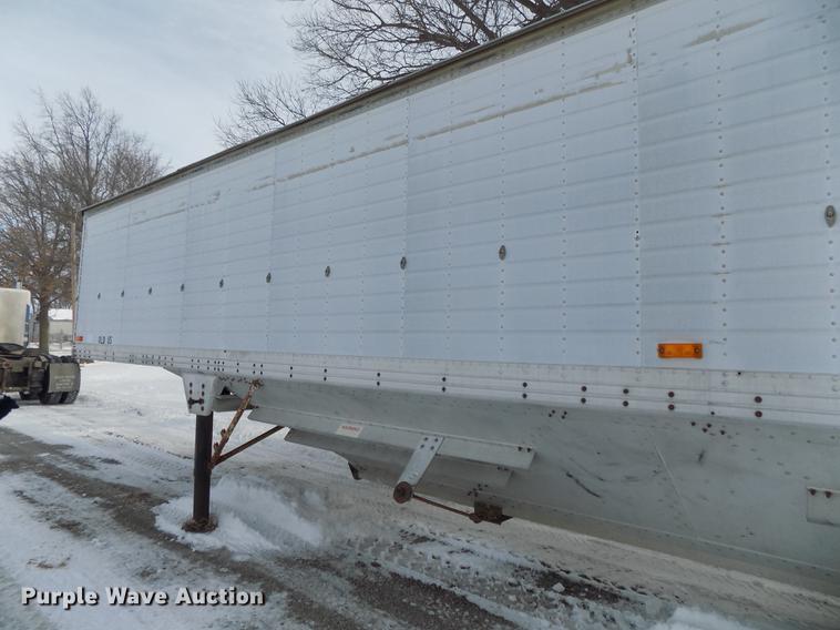 image for item DE7608 1980 Timpte double hopper bottom grain trailer